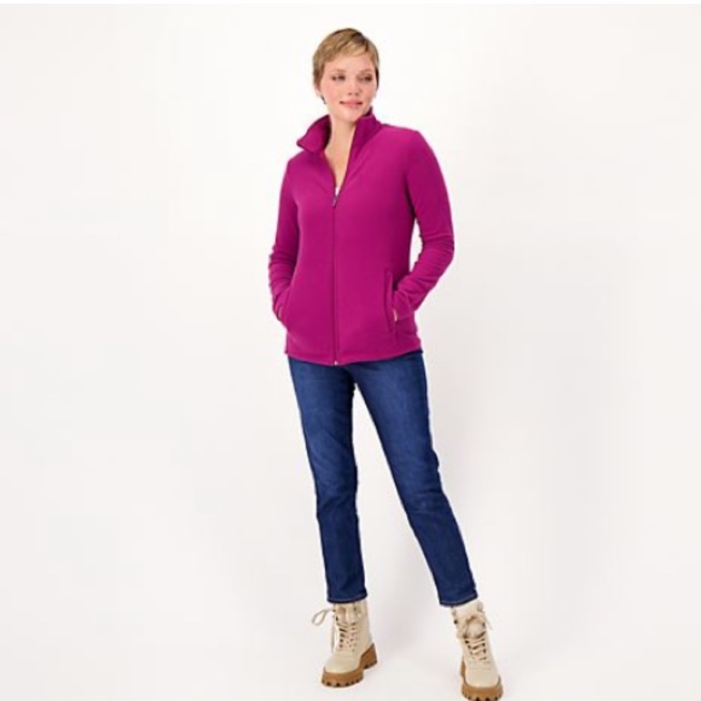 Brand New Lands End Full Zip Fleece Sweater